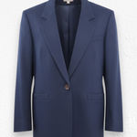 Pendleton Vintage 1980s  Navy Wool Blazer Minimalist Officecore Size 6 Petite Photo 0