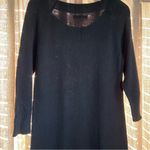 Old Navy Black Crewneck Fitted Sweater Dress Size Medium Photo 11