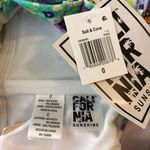 California Sunshine  Printed Flyaway Tankini Top Patchwork Stripe Colorful 0X Photo 4