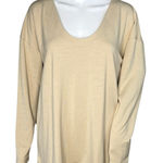 Banana Republic  Shirt Womens Medium Tan Tunic Top Casual‎ Neutral Minimalist Photo 0