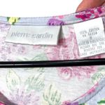 Pierre Cardin Vintage  Floral‎ Print Maxi Dress Pastel Roses Blue Purple Pink Photo 5