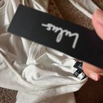 NWT Lulus Gift of Love White and Silver Backless Long Sleeve Mini Dress L Size L Photo 13