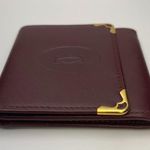 Cartier Vintage Burgundy Leather Coin Pouch Wallet - Preowned Photo 4