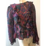 Primark # 20 NWT! Women's Sheer Paisley Floral Blouse by , Sz: 8 Photo 2