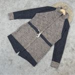 Anthropologie Dolan Women’s Zip Up Long Knit Sweater Jacket Drawstring Size M Brown Size M Photo 1