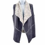 Nordstrom Leo & Nicole Faux Fur Shearling Vest Grey Small Photo 18