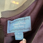 Vera Wang  | Violet Purple Broach Embellished Pockets Cocktail Party Dress Size 8 Photo 8