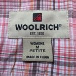 Woolrich  Pink Plaid Geranium 3/4 Sleeves Button Down Shirt, Size MP Photo 11