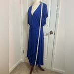 Banana Republic  Flounce Wrap
Dress,‎ Royal Blue  SIZE M Photo 4
