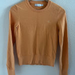 Calvin Klein Muted Orange Sweater Top Small Photo 0