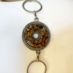 Vintage Retro Chain Belt Silver & Pebbled Mosaic Discs Statement Women’s 48” Photo 7