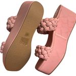 Matisse Women's Slip On Braided Double Strap Greyson Wedge Sandals Sz 8 NWOT Pink Photo 3