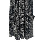 Lands' End 2/$30 Portocruz Swim Cover Up Sleeveless Dress Pockets Black White Print XL Photo 3