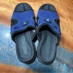 Skechers Jammers Sandals Sz 6 Blue Black Platform Slides Chunky 90s Y2K slides Photo 10
