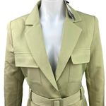 LIONESS NEW  Steinway Green Belted Tailored Collar Jacket Mini Blazer Dress Sz XS Photo 6