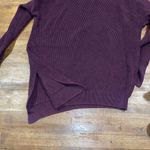 Athleta  Burgundy Crewneck Ribbed Sweater   Photo 2