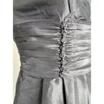 Vivienne Tam NWT Y2K Black 100% Silk formal Dress Chain fitted Waist Detail XS Photo 5