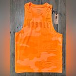 Nobull NWT Women's Racerback Tank - Small - Neon Orange Camo Photo 1