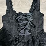 WIdow Dollskill Women Black Elegant Lace Tiered Corset Dress Fairycore Sz XS Photo 7