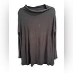 We The Free Free People  Black Ribbed Open‎ Back Ribbed Top- Size Medium Photo 2