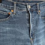 Gap  Denim Cigarette High Rise Raw Hem Jeans in Dark Indigo Size 10L / 10 Long Photo 12