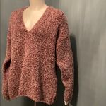 Urban Outfitters  UO Oversized Fuzzy V-Neck Side Slit Sweater XS Photo 4