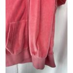 Sporty & Rich Health Ivy Velour Zipped Hoodie Pink Women’s Small Retro Sporty Photo 9