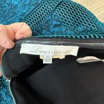 Lovers + Friends  Teal Black Lace Mesh Strapless Mini Dress - XS Photo 4