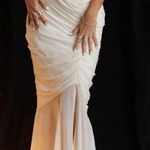 House Of CB  'Pearla' Ivory Ruched‎ Maxi Dress NWOT size XS Photo 1