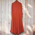 Soft Surroundings Maxi Dress Large Jackie Jersey Knit Turtleneck Boho Peasant Photo 6
