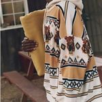 Free People Movement NEW  Sprint To The Finish Printed Hoodie Tiger Photo 2