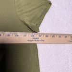 Lululemon Womens Open Up Tie Back Tee Size 6 Green Olive Modal Athleisure Gym Photo 4