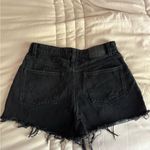 Cotton On Black Frayed Jean Shorts Photo 2