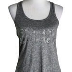 Juicy Couture Rhinestone Logo Sleepwear Tank Top Size S Gray Bling Cozy Soft Photo 0