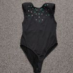 ZARA  BODYSUIT WITH SHOULDER PADS AND RHINESTONES Photo 3