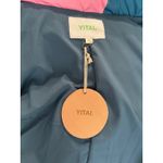 YITAI XL Oversized Puffer Jacket Color Block Quilted High Collar Padded Coat Pink Photo 5