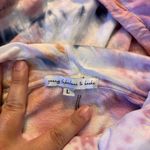 Young Fabulous and Broke womens Rassia tie dye pullover hoodie sweatshirt pink L Photo 3