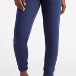 Quince  Navy SuperSoft Fleece Joggers Navy Size Large NWT Photo 0