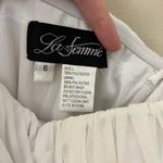 La Femme  Gold Sheer Cut Out Mini Prom Dress Size 6 Photo 2