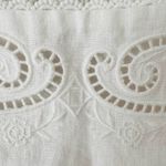 Farm Rio Embroidered Scalloped Premium Linen Mini Dress, Size S Photo 9