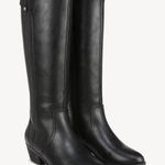 NEW Dr. Scholl's Brilliance Black Faux Leather Wide Calf Fit Knee High Boots 7 Photo 0