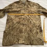 Chico's Vintage Tan and brown patterned silk chinoiserie blouse Size 0, 100% silk Photo 5