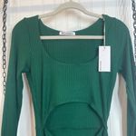 Reformation NWT  Women’s Green Body con Long Sleeve Dress Medium Photo 4