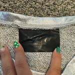 Norma Kamali Silver Metallic Sweatshirt Photo 2