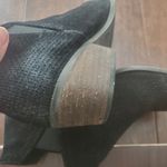 Black suade short boots size 9.5 women's by Vintage Crown in great shape 1 inch Photo 4