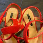 Kensie NWT Edonia Ankle Strap Sandals - Women Size 8.5 - Red Photo 4