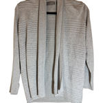 Evolution by Cyrus Ribbed Open Front Cardigan Sweater Gray –Size M Size M Photo 0