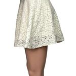 Topshop White Cream Floral Lace Fit & Flare Skater A-Line Casual Mini Skirt 2P Photo 1