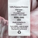 XXXL women’s Pale Pink/White Long Pull Photo 4