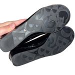 Gianni Bini  Women’s Black Patent Ballet Small Wedge Button Accent Size 7M Photo 3